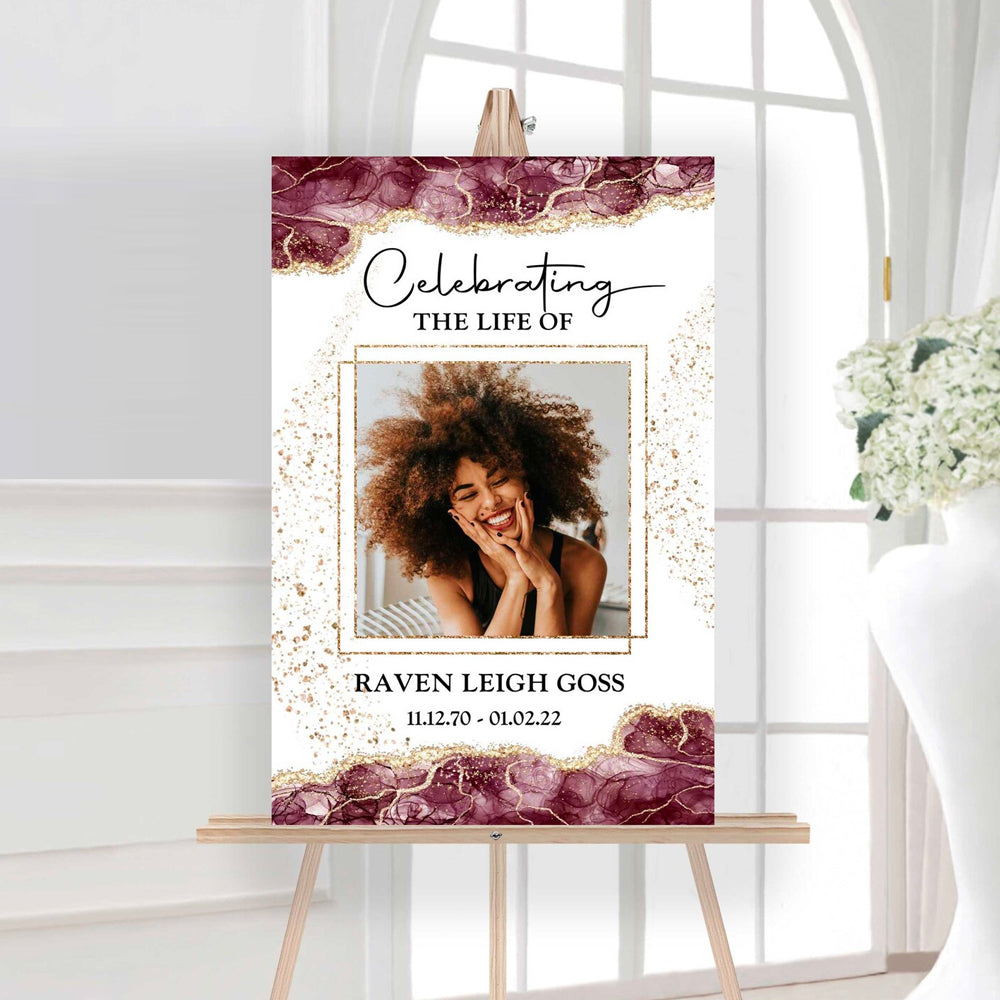 Funeral Welcome Sign (per unit)
