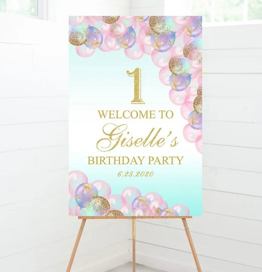 Party Welcome Sign (per unit)