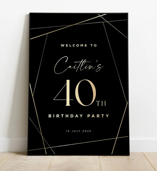 Party Welcome Sign (per unit)